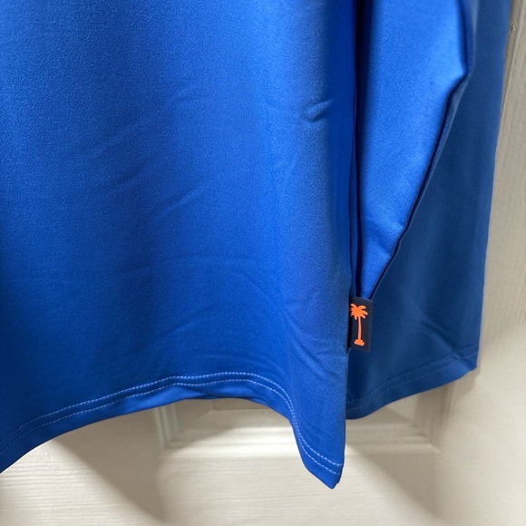 Margaritaville Palace Blue Shirt with Palm Design - Picture 6 of 10